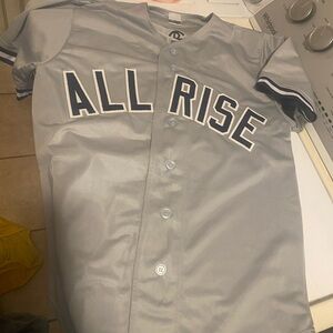 Gray 'All Rise' Button-Up Jersey
